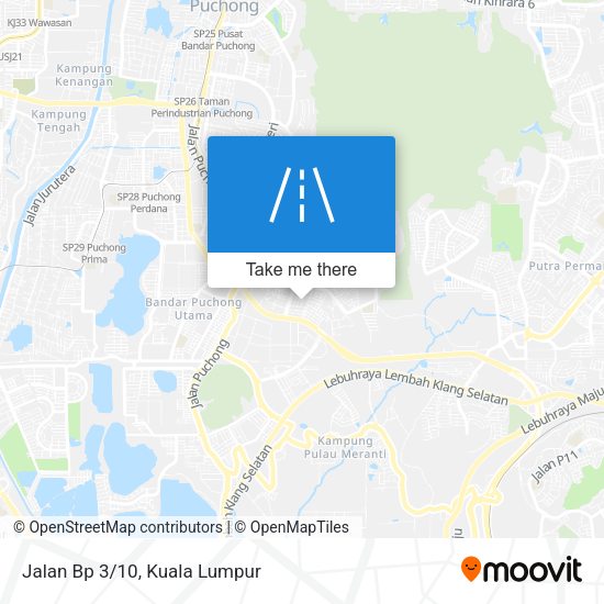 Jalan Bp 3/10 map