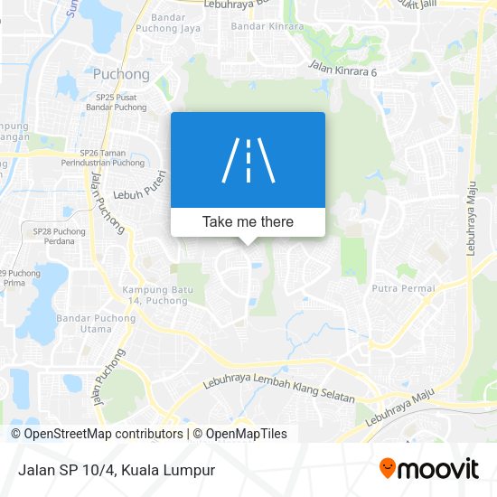 Jalan SP 10/4 map