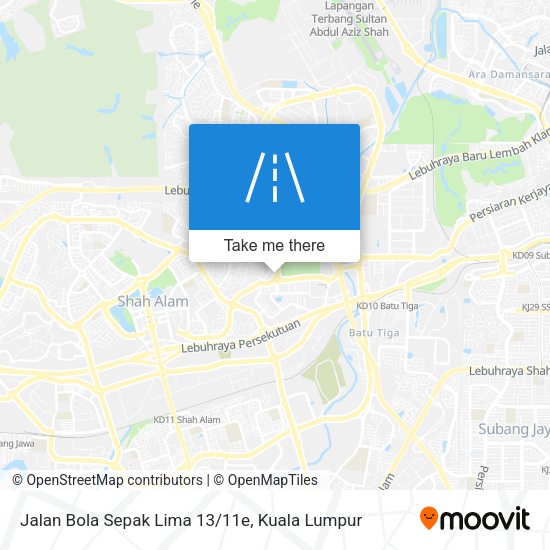 Jalan Bola Sepak Lima 13/11e map