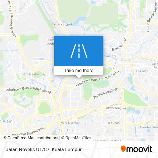 Jalan Novelis U1/87 map