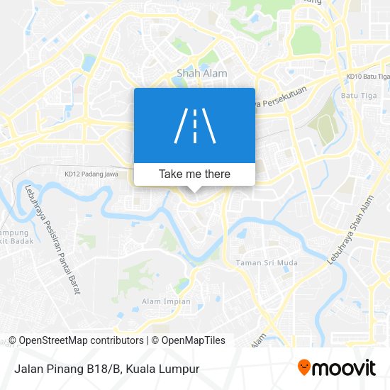 Jalan Pinang B18/B map