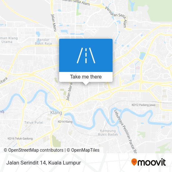 Peta Jalan Serindit 14