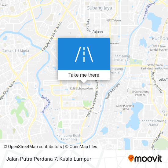 Jalan Putra Perdana 7 map