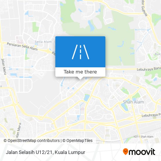 Jalan Selasih U12/21 map