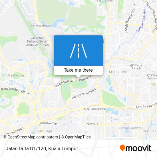 Jalan Duta U1/12d map