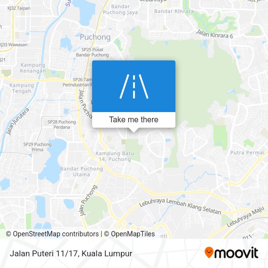 Jalan Puteri 11/17 map