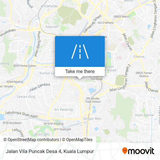 Jalan Vila Puncak Desa 4 map