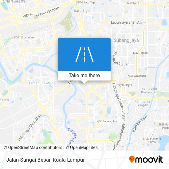 Peta Jalan Sungai Besar