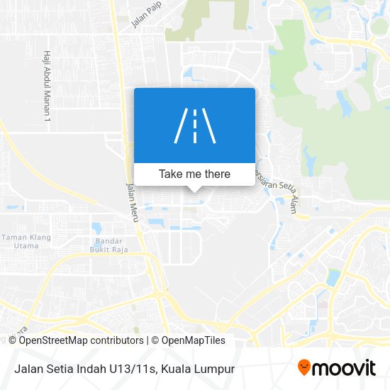 Jalan Setia Indah U13/11s map