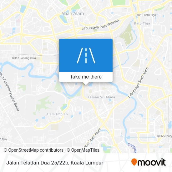 Jalan Teladan Dua 25/22b map