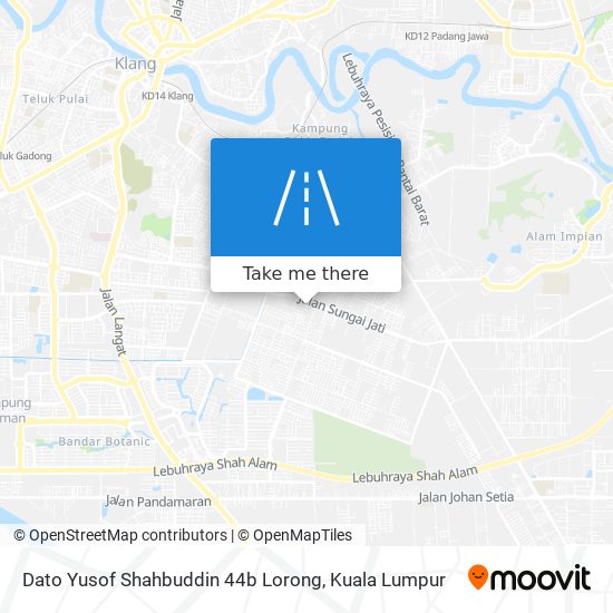 Dato Yusof Shahbuddin 44b Lorong map