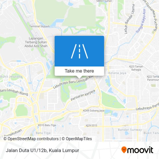 Jalan Duta U1/12b map