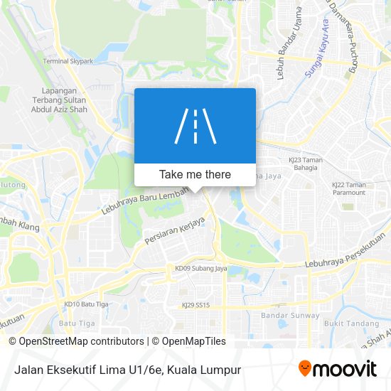 Peta Jalan Eksekutif Lima U1/6e