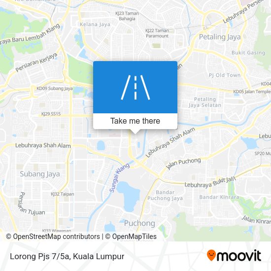 Lorong Pjs 7/5a map