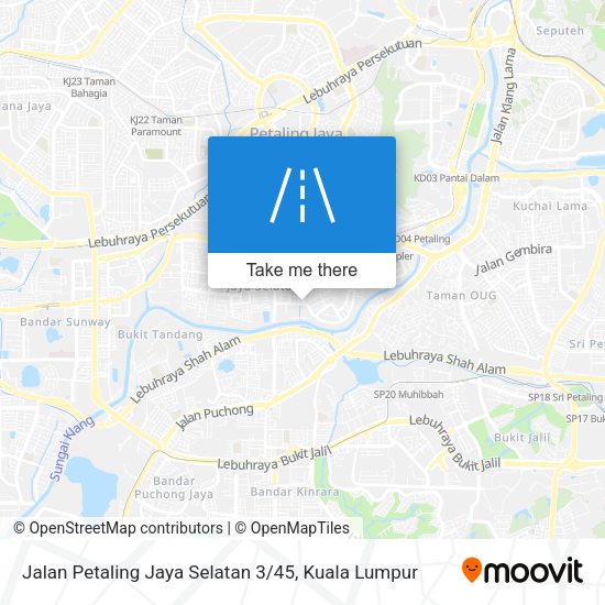 Jalan Petaling Jaya Selatan 3 / 45 map