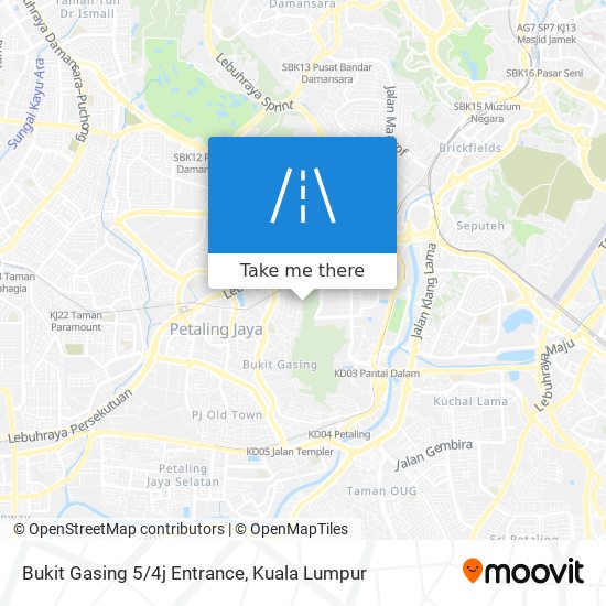 Bukit Gasing 5/4j Entrance map