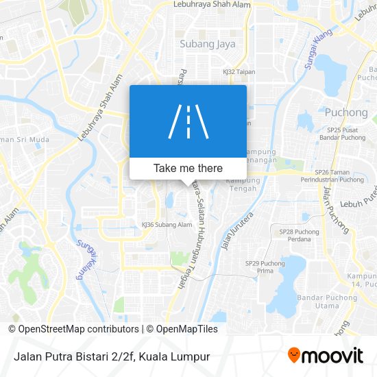 Jalan Putra Bistari 2/2f map