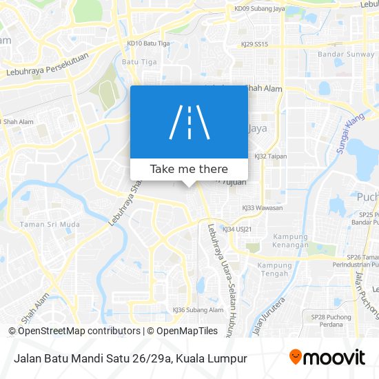 Peta Jalan Batu Mandi Satu 26/29a