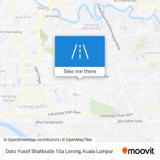 Dato Yusof Shahbudin 10a Lorong map