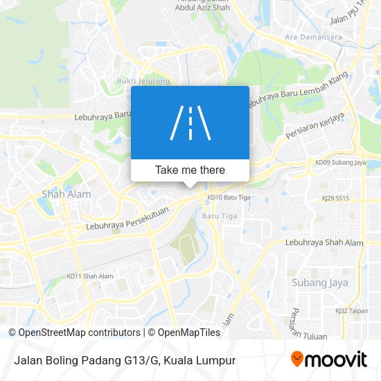 Peta Jalan Boling Padang G13/G