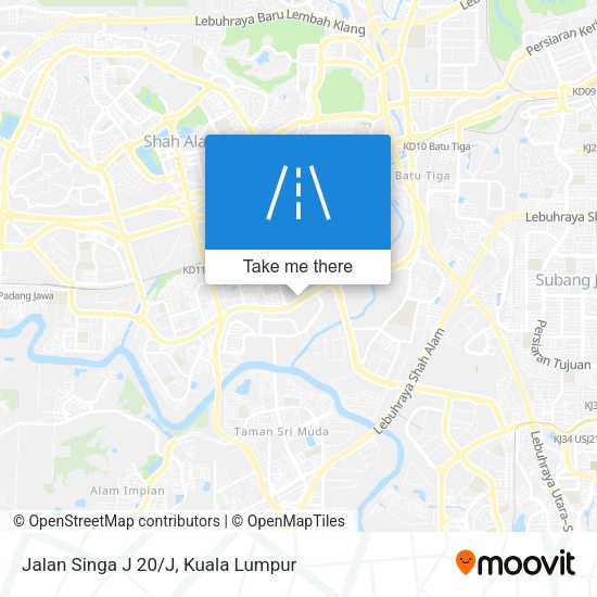 Peta Jalan Singa J 20/J
