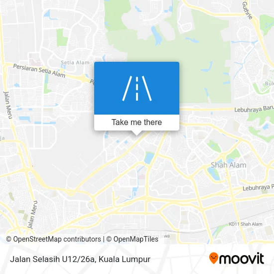 Jalan Selasih U12/26a map