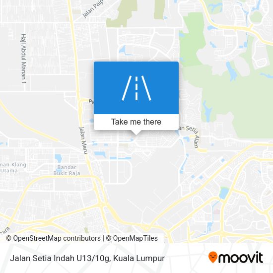 Peta Jalan Setia Indah U13/10g