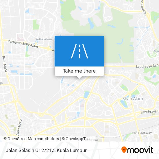 Peta Jalan Selasih U12/21a