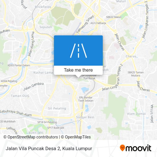 Jalan Vila Puncak Desa 2 map
