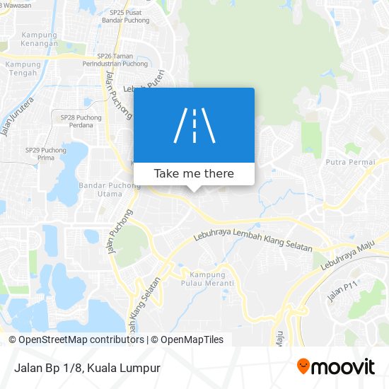 Jalan Bp 1/8 map