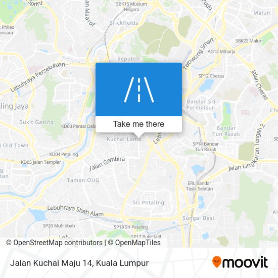 Jalan Kuchai Maju 14 map