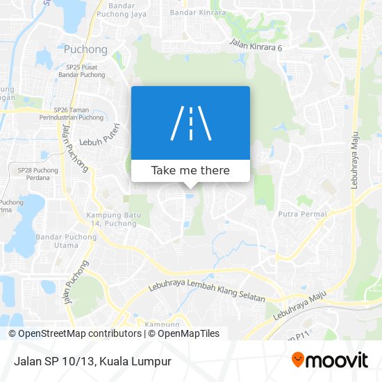 Jalan SP 10/13 map