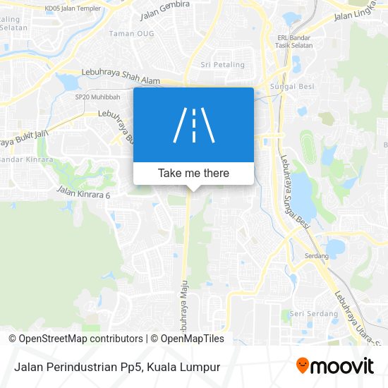 Jalan Perindustrian Pp5 map