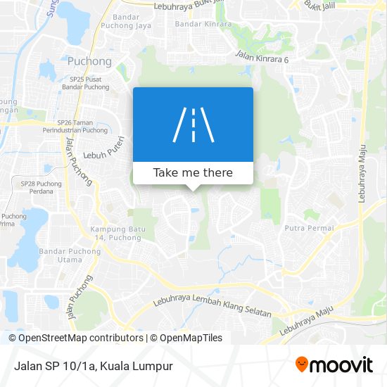 Jalan SP 10/1a map