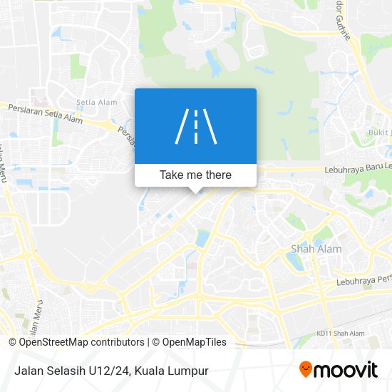 Jalan Selasih U12/24 map