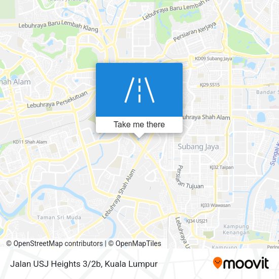 Peta Jalan USJ Heights 3/2b