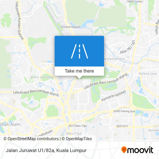 Peta Jalan Juruwat U1/82a