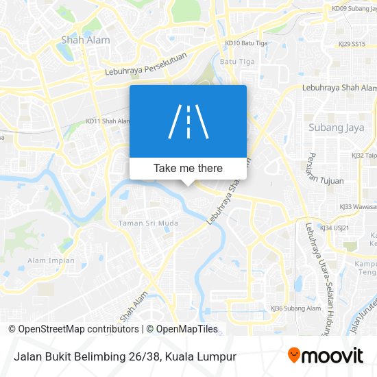 Peta Jalan Bukit Belimbing 26/38
