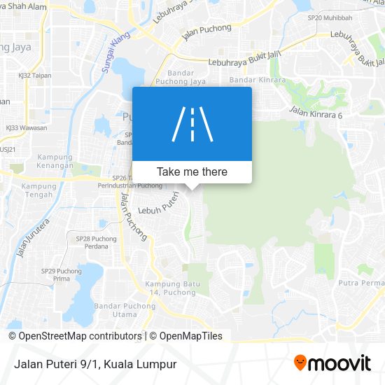 Jalan Puteri 9/1 map