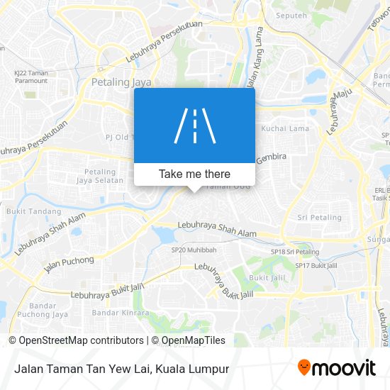 Jalan Taman Tan Yew Lai map