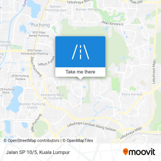Peta Jalan SP 10/5