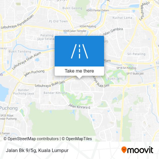 Peta Jalan Bk 9/5g