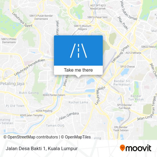 Peta Jalan Desa Bakti 1