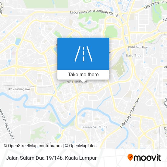 Jalan Sulam Dua 19/14b map
