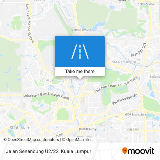 Peta Jalan Senandung U2/22