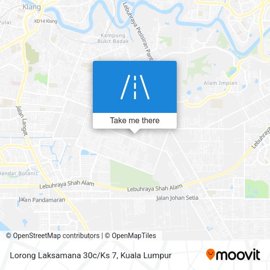 Peta Lorong Laksamana 30c/Ks 7