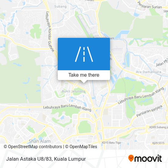 Jalan Astaka U8/83 map
