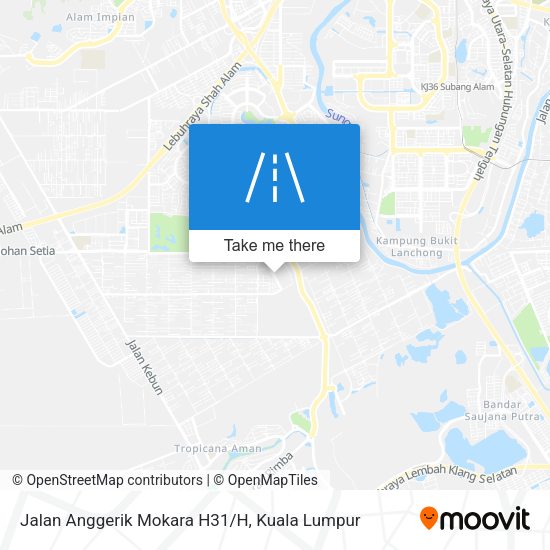 Peta Jalan Anggerik Mokara H31/H