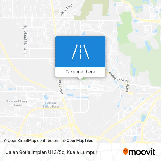 Jalan Setia Impian U13/5q map