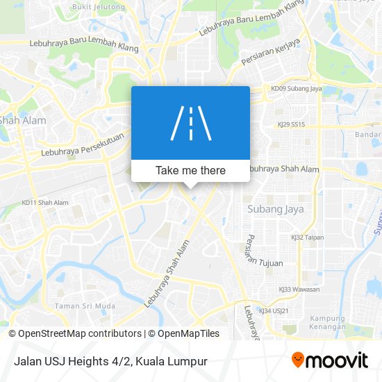 Jalan USJ Heights 4/2 map